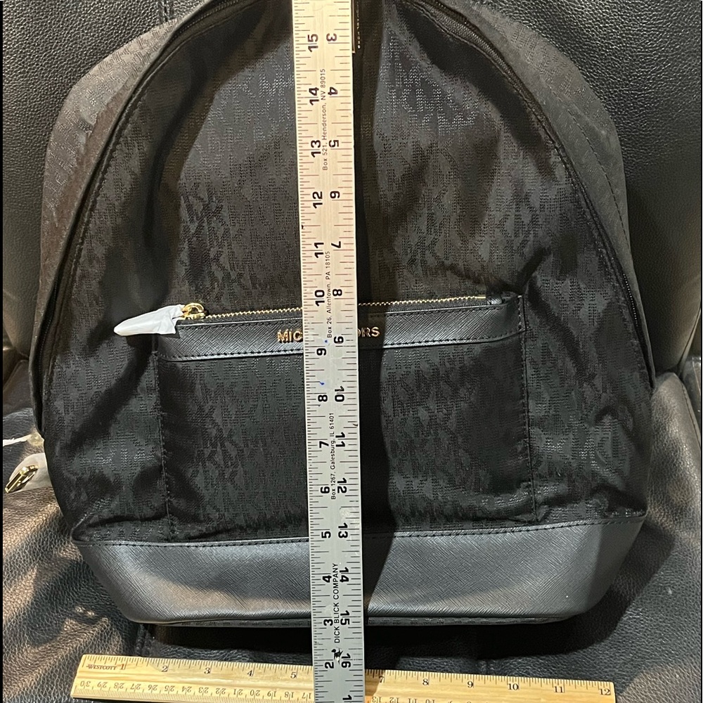 Michael Kors Morgan Backpack Black NWT - Picture 2 of 7
